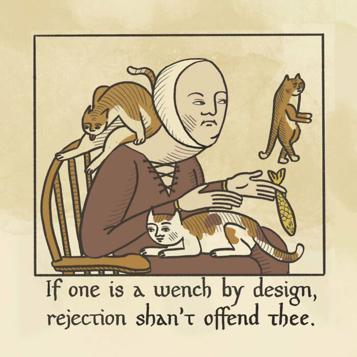 Modern Dating Written In The Style Of Medieval Elegance Results In A Hilarious Comic