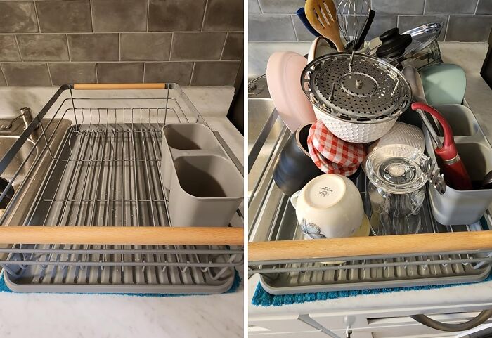 This Dish Drainer Rack  Is A Welcome Upgrade From Cheap-Looking Plastic Alternatives