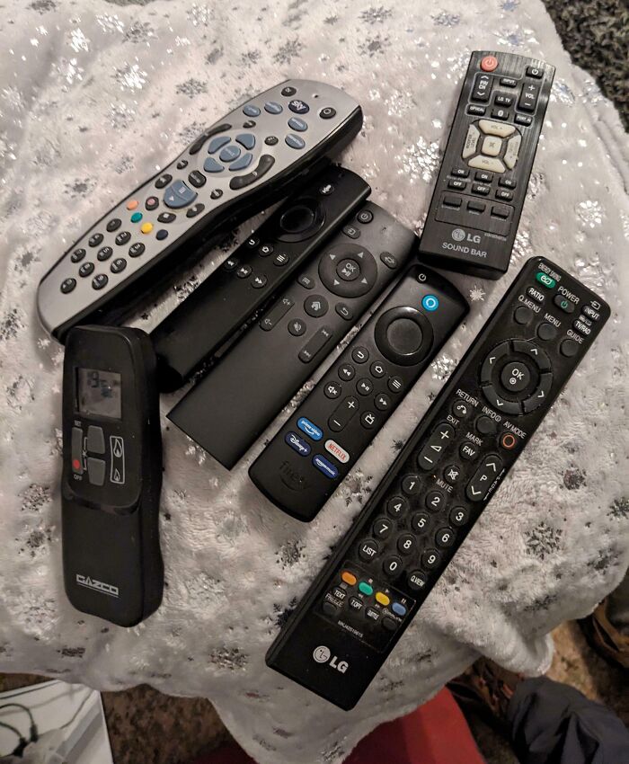 At The In-Laws For Christmas, "Just Pop Something On The Telly, The Remotes Are On The TV Stand"