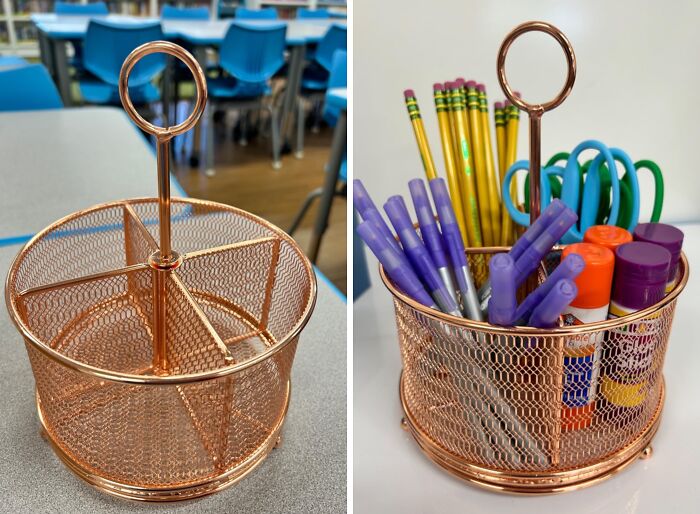 This Rotating Pen Organizer Is Like A Lazy Susan For Your Desk