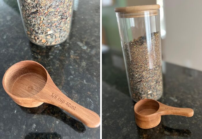 A Chic Wooden Measuring Spoon  Will Make Meal-Prepping A Joy