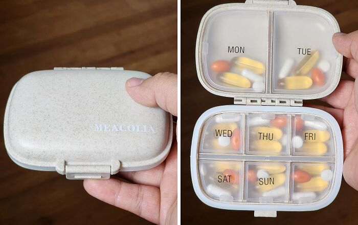 Keep All Your Diazapam In A Row With This Nifty Travel Pill Organizer 