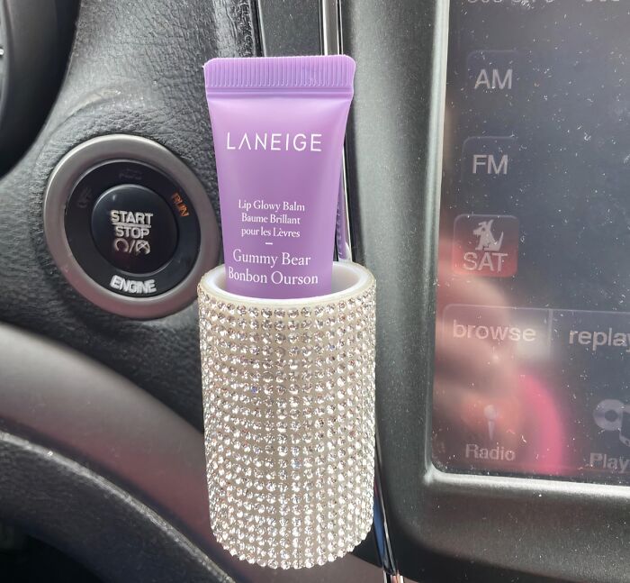 Keep Your Lips Kissable On-The-Go With This Snazzy Car Lip Balm Holder 