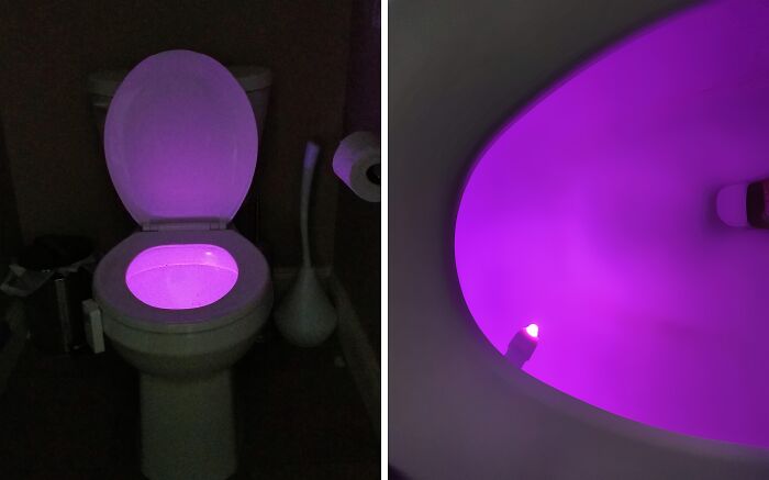 Avoid Waking Up From The Wild Bathroom Light Thanks To This Toilet Night Light 