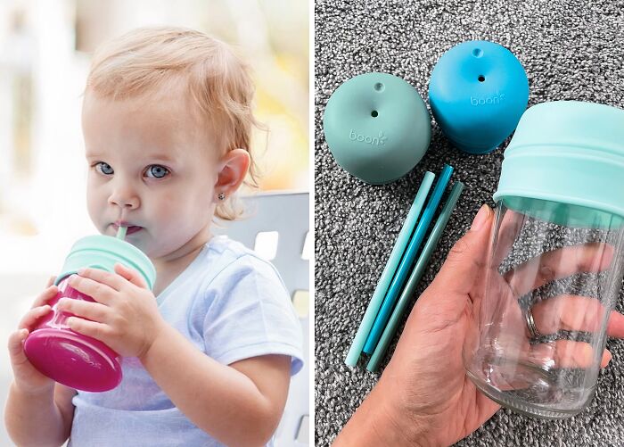 These Sippy Cup Lids And Straws Turn Almost Any Container Into A Baby-Proof Vessel