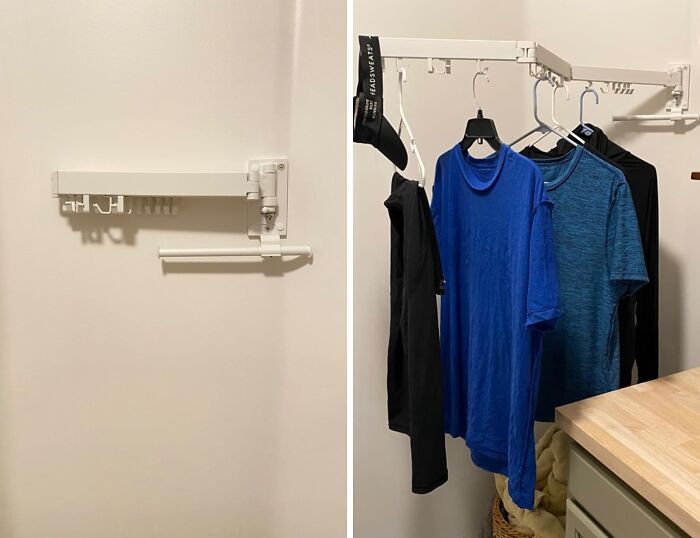 How Has No One Thougth Of A Wall Mounted Drying Rack Before?