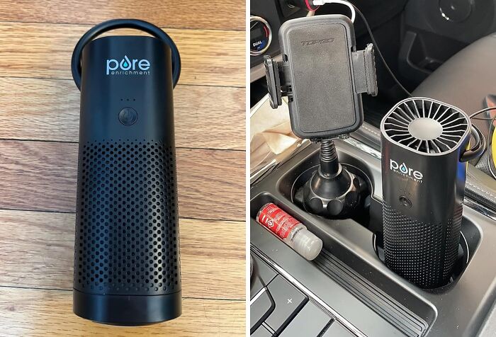 This Mini Portable Air Purifier Will Keep You Breathing Well On Those Long Roadtrips 