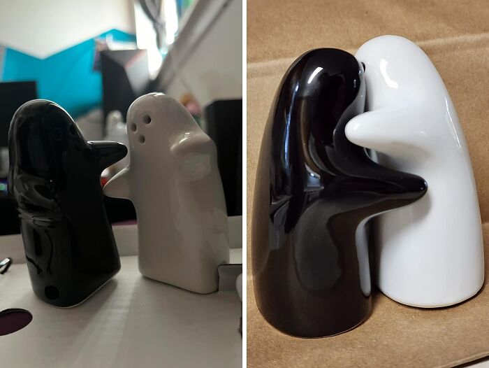 Ghost Lovers Unite! Cute Novelty Hugging Salt And Pepper Shakers Just Hit The Counter