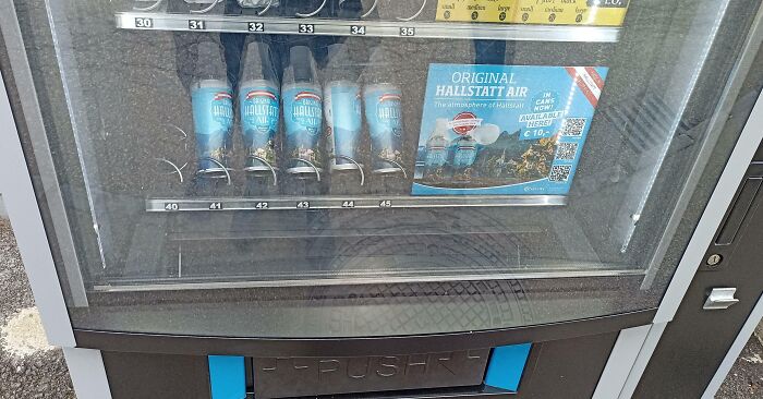 Vending Machine In Austria That Sells Bottled Air