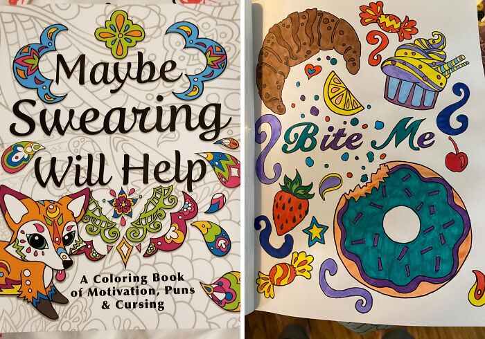  Maybe Swearing Will Help Adult Coloring Book Set: Sometimes Coloring A Mandala Just Isn't Enough