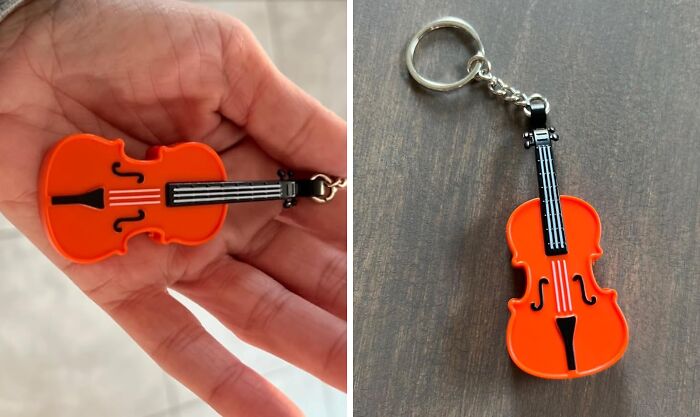  Original World's Smallest Violin Toy Keychain : For When Someone Won't Stop Telling You Their Sad Story