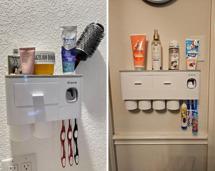 Keep Your Toothbrushes Clean And Your Toothpaste Neat With A Wall Mounted Toothbrush Holder With Toothpaste Dispenser 