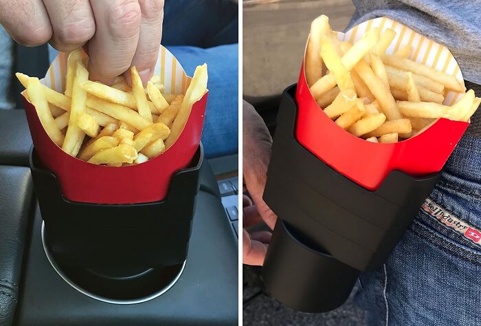  Car French Fry Holder: Because Once You Get Home, The Fries Will Be Cold