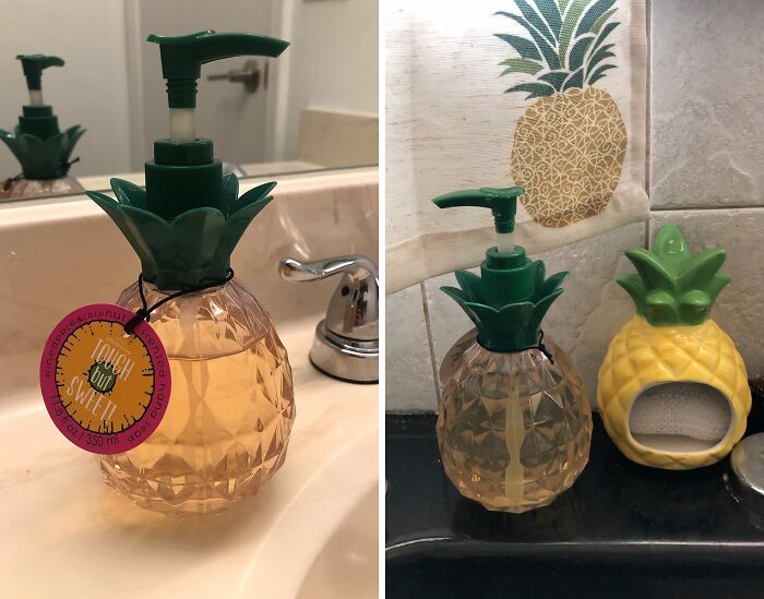 Keep It Clean And Tropical With A Pineapple Soap Dispenser