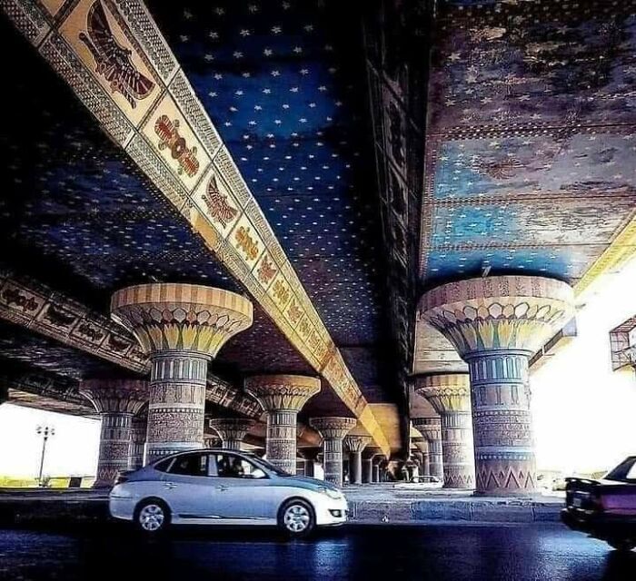 Under A Bridge In Egypt