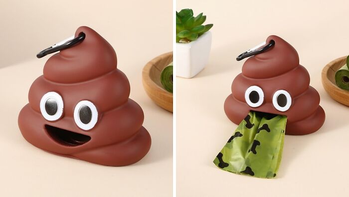 At Least Make Cleaning Up After Your Dog A Little Fun With This Dog Poop Bag Holder 
