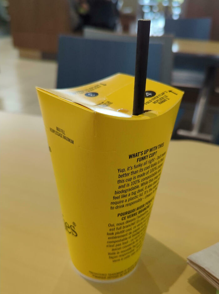 This Paper Cup Has No Plastic Lid