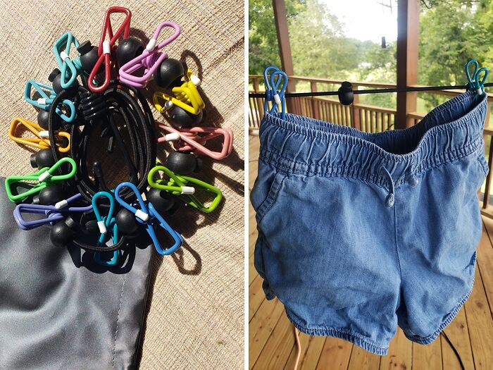 Hang Out Your Swimwear After A Day On The Beach With This Handy Retractable Portable Clothesline For Travel 