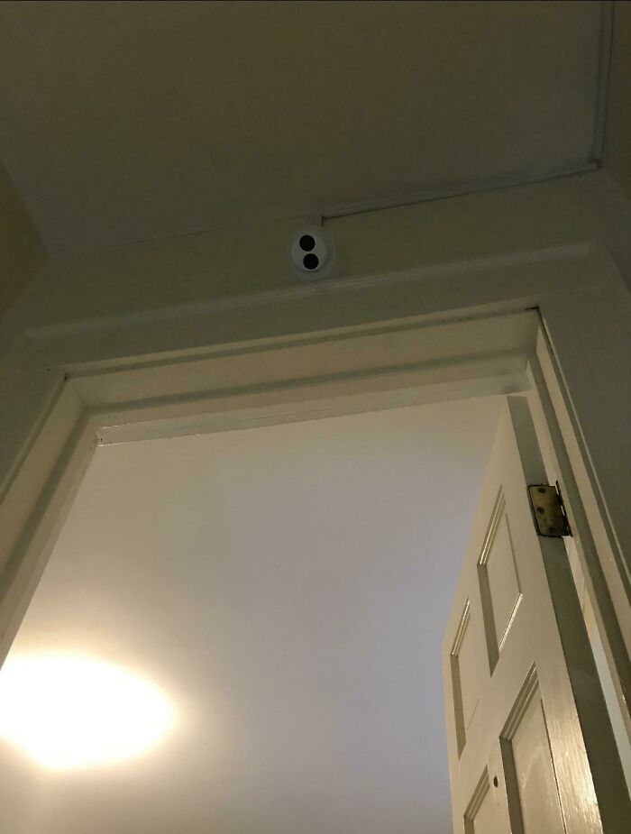 Landlord Installed It Just Above The Door Of Our Apartment. If It Has Audio Is That Legal? Door Is Thin And Could Clearly Eavesdrop If Audio Enabled Camera