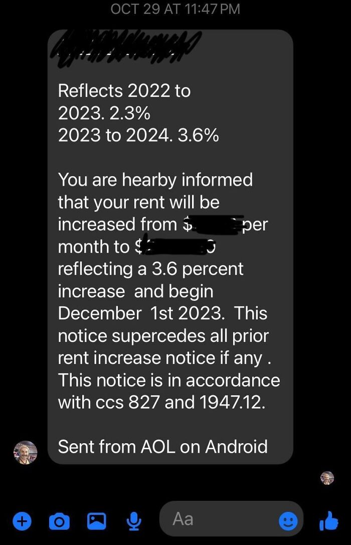 Can My Landlord Raise My Rent Via Fb Marketplace Message?