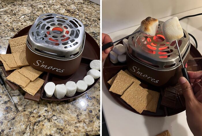 S'mores Anytime: Indoor Electric S'mores Maker For Ultimate Snack Vibes!