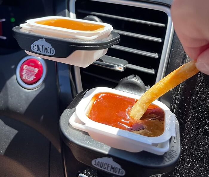 Upgrade Your Road Trips With The Car Sauce Holder