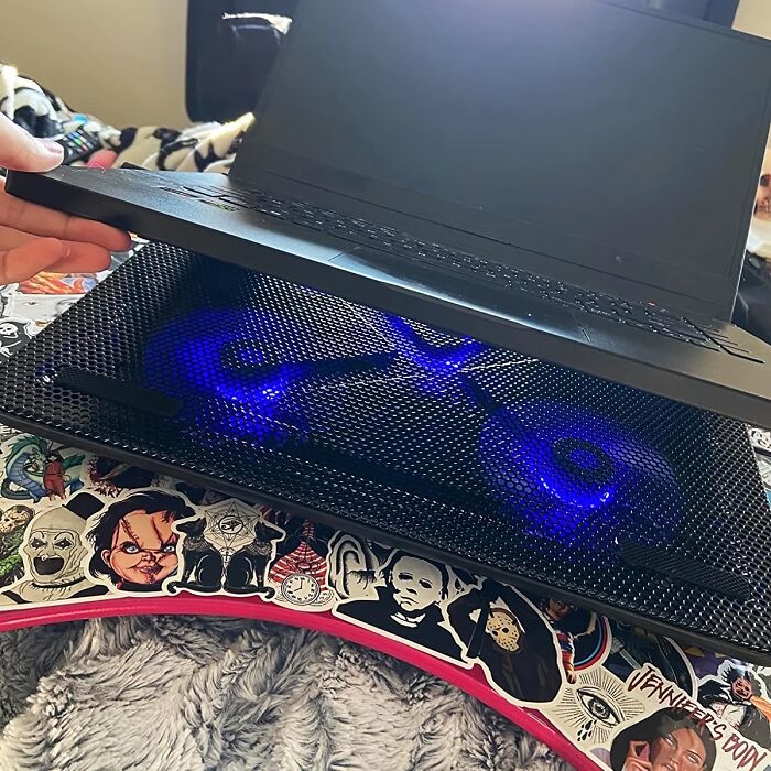 This Laptop Cooling Pad Will Keep Your Electronics From Overheating, Even When You Are
