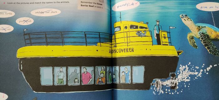 El capitán de este submarino en mi libro de inglés