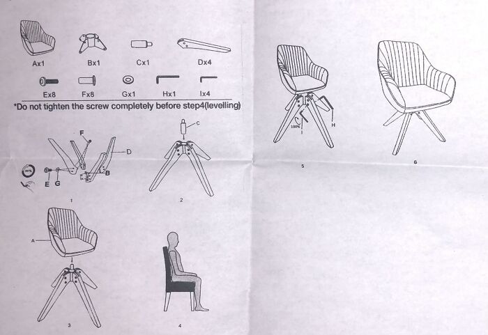 Instrucciones: ve a sentarte a otra silla distinta
