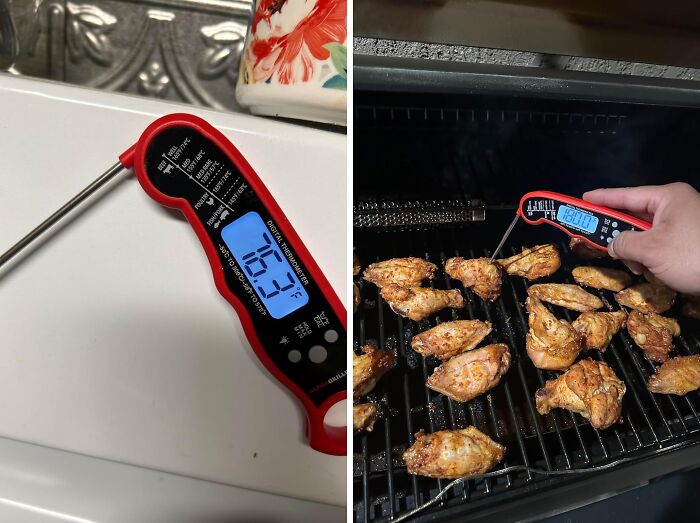 Every Grill Master's Must-Have For Accurate Cooking - Waterproof, Ultra-Fast Alpha Grillers' Meat Thermometer