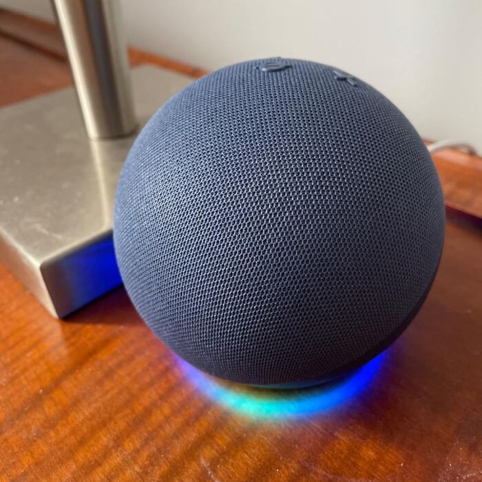 With An Echo Dot, He Never Needs To Get Off The Couch To Turn Down The Music