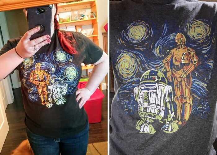  Star Wars Adult Graphic T-Shirt: Is This What Starry Night Looked Like From Naboo?