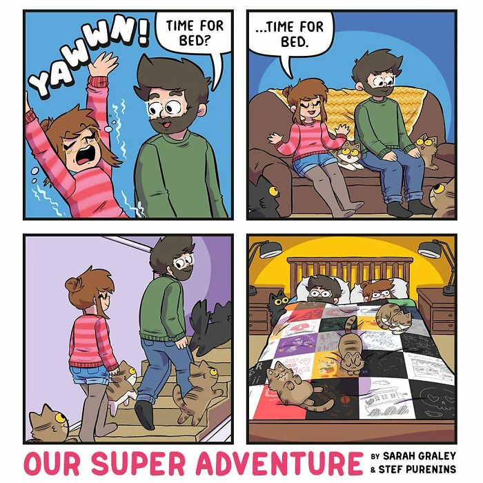 Relatable And Hilarious, Sarah Graley’s Comic Series Perfect For Couples And Cat Lovers (New Pics)