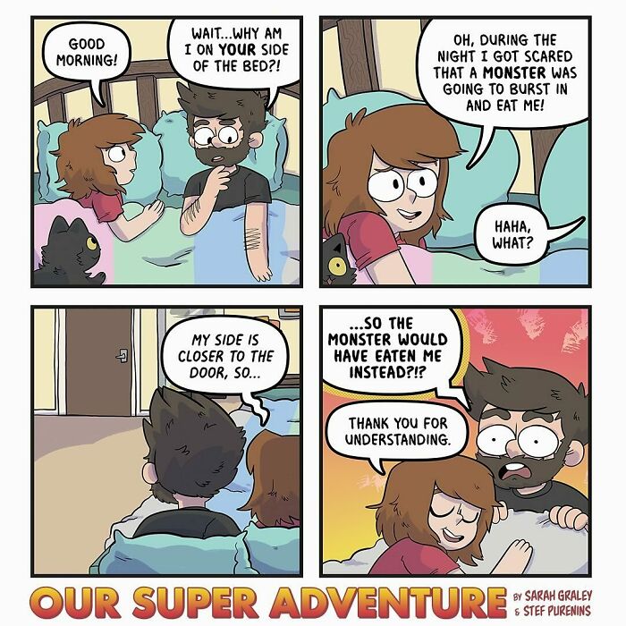 Relatable And Hilarious, Sarah Graley’s Comic Series Perfect For Couples And Cat Lovers (New Pics)