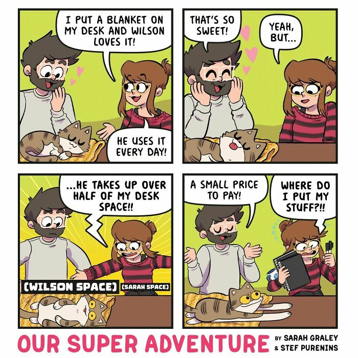 Relatable And Hilarious, Sarah Graley’s Comic Series Perfect For Couples And Cat Lovers (New Pics)