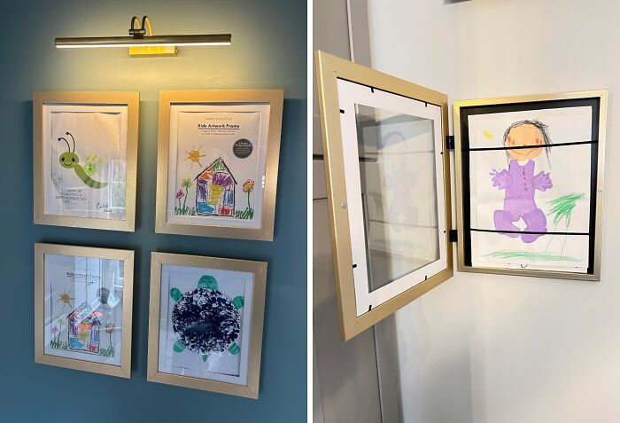  Front-Loading Kids Art Frame - Where Every Masterpiece Finds Its Spotlight!