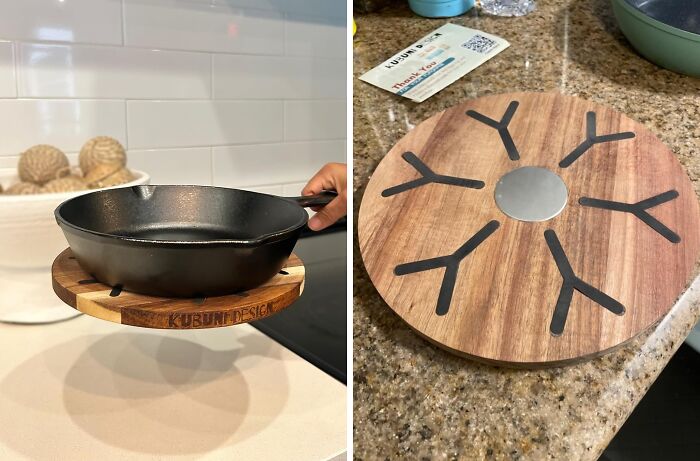 Our Tables' Saviour: Magnetic, Acacia Wood Trivet Making Life Easy-Peasy