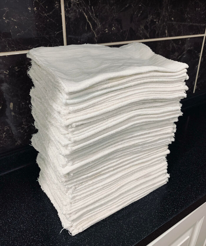 About 6 Years Ago I Ditched Paper Towels And Switched To Cotton Shop Towels. I Bought 150 Off Amazon For About $30. They Have Been Life-Changing For Staying Frugal And Eco-Conscious 