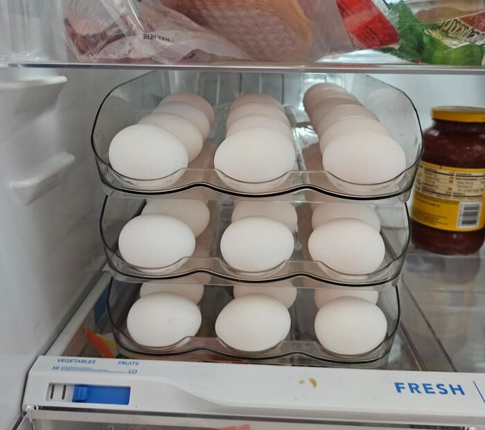 This Rolling Egg Holder Is No Yolk When It Comes Organization In Your Fridge