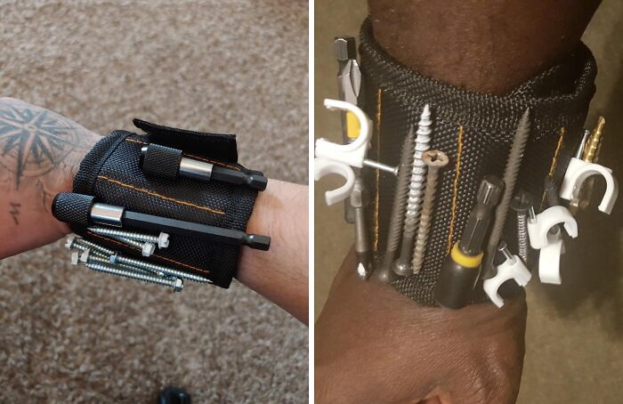 A Magnetic Wristband Is A DIY'ers Dream, Keeping All Your Bits And Bobs In One Place