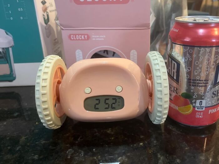 Wake Up With A Jolt Using Loud Alarm Clock For Heavy Sleepers On Wheels