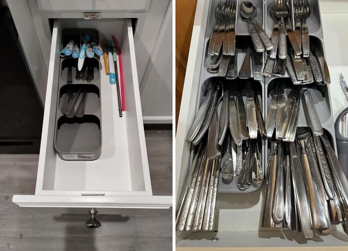 This Compact Utensil Organizer Gives You Double The Drawer Space