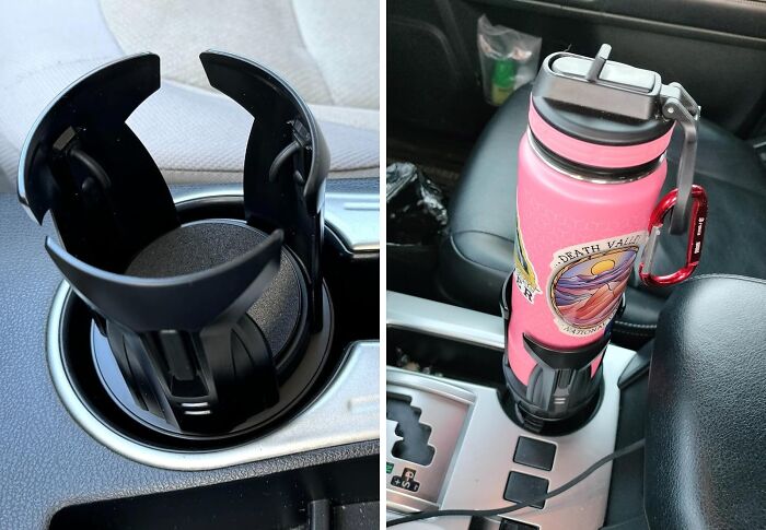 You Can Fit Almost Any Container Into This Car Cup Holder Expander . A Must For Stanley Girls!