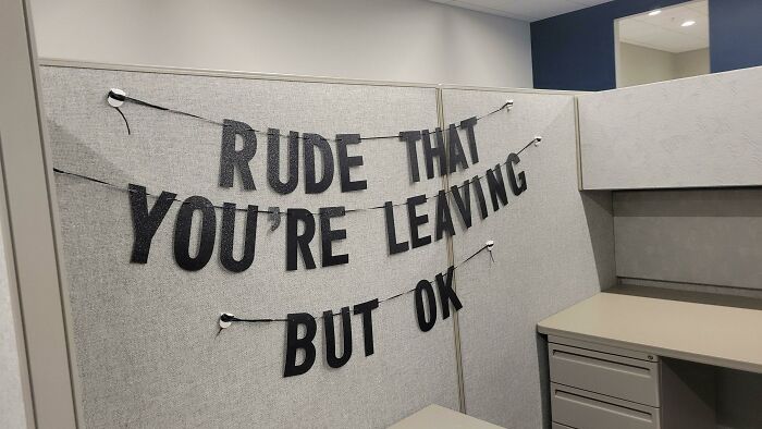 Banner For A Coworker Whose Last Day Is Today