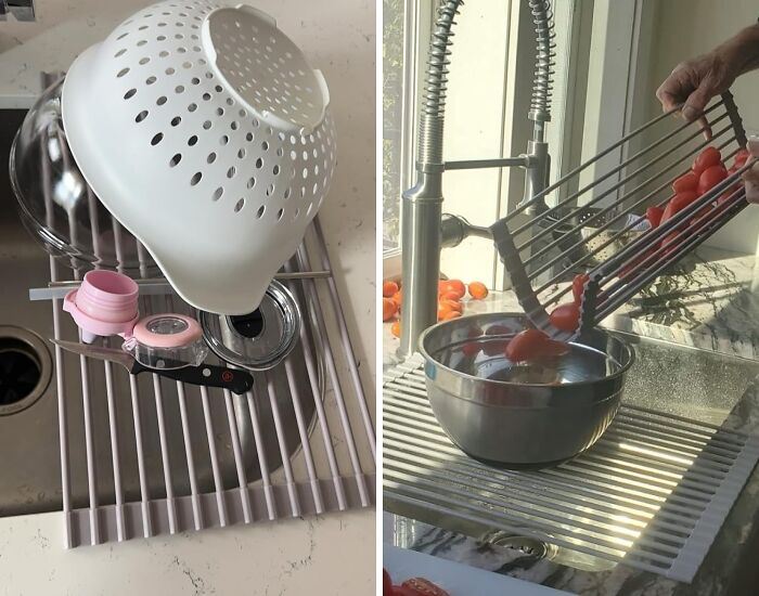 This Roll-Up Drying Rack Gives You Tons More Counter Space
