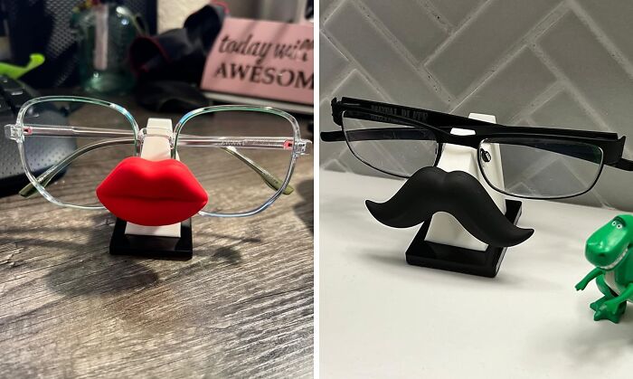 Bring Some Sass To Your Desk With These Eyeglass Holders 