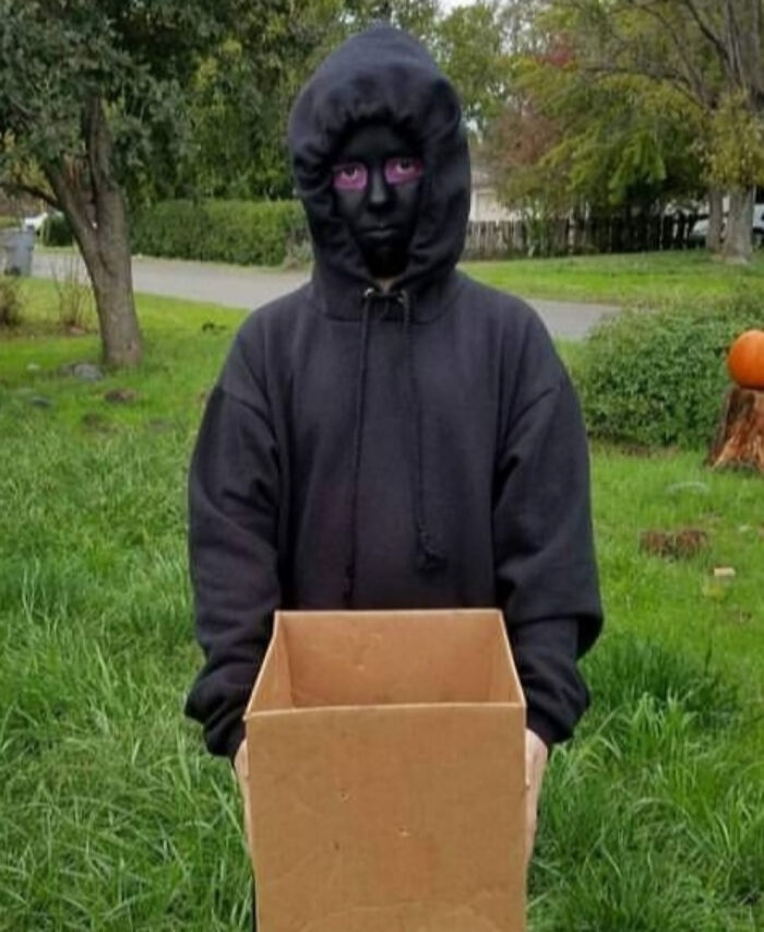 Behold, My Enderman Costume From When I Was 11