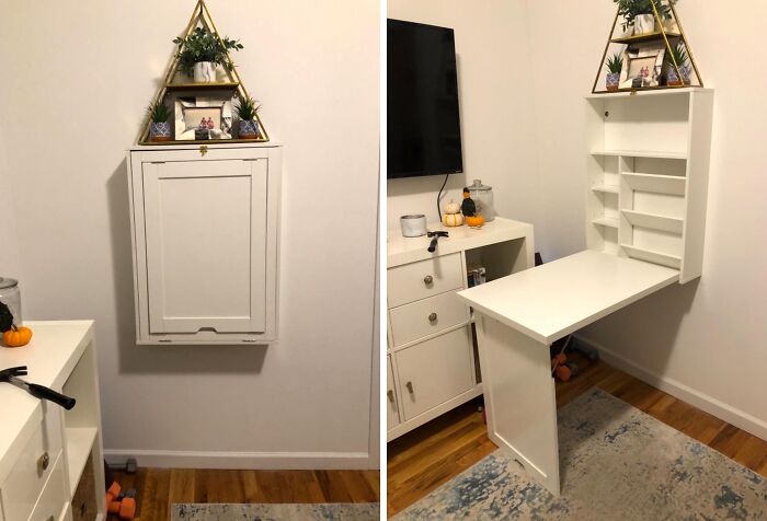 We Don't LOVE The Idea Of A Murphy Bed, But A Murphy Desk Is Something We Can Get Behind