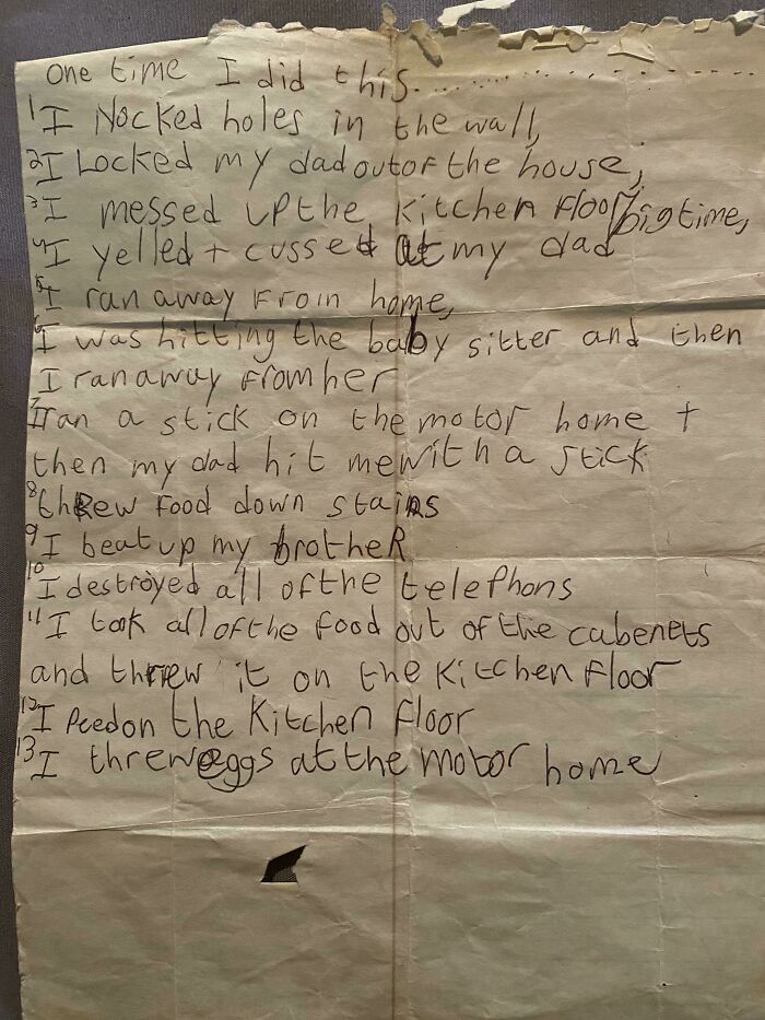 Just Found This Letter I Wrote In 1988. I Was Fucking Stupid Asshole