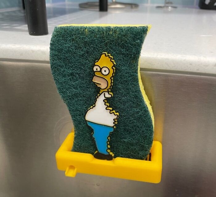 This Homer Sponge Holder Is For Meme Loving Nerds
